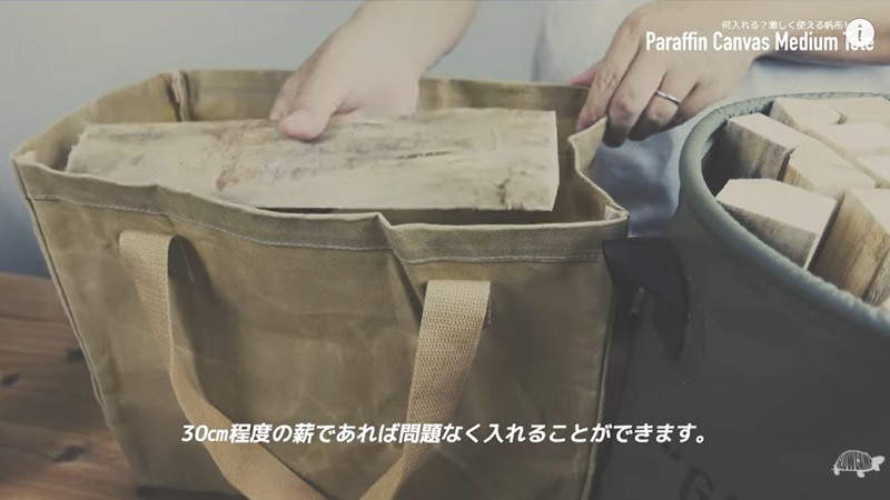 ワークマン,パラフィン帆布ミディアムトート
