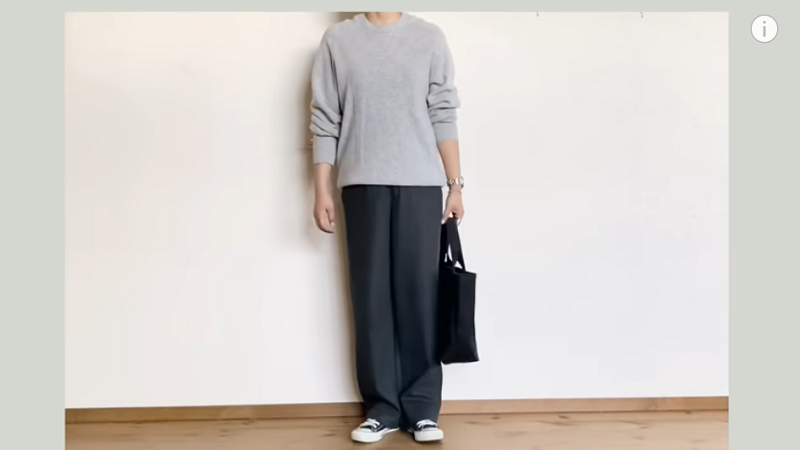 ブラッシュドジャージーストレートパンツ