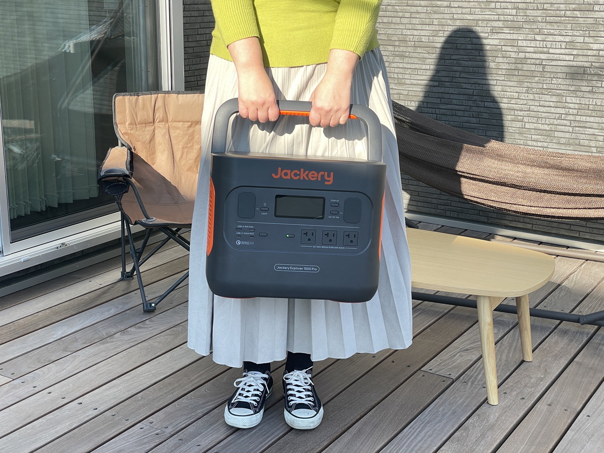本体重量は約17kg。決して軽くはありませんが、使いたい場所に持ち運ぶことは可能です